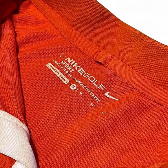 Nike Men's Orange and Red Polo-shirts - Picture 3 of 5